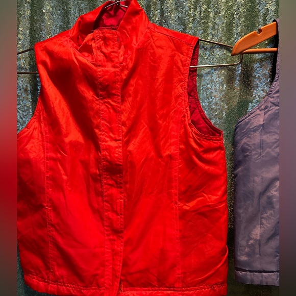 One Step Up Youth Reversible Boys Vest Blue/Light Blue and Orange/Red Size M - Picture 9 of 11